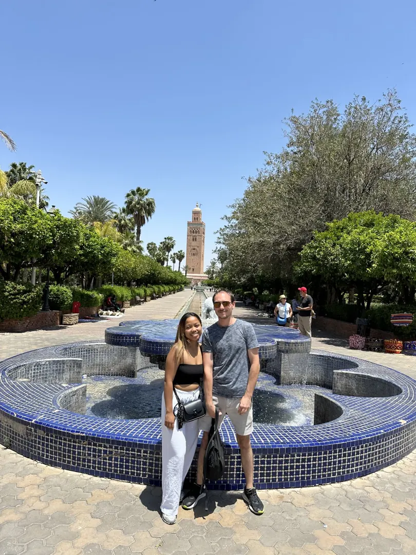 Dans les jardins de Marrakech